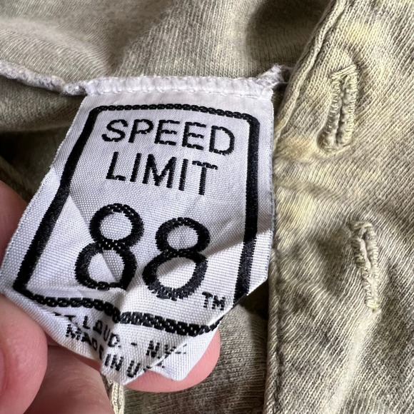 VTG Rasta Just Do Me Henley Shirt XL Speed Limit 88 Weed Reggae USA Made - Picture 6 of 11